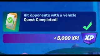 Fortnite  Hit opponents with a vehicle  Chapter 5 Season 4 [upl. by Esilehc]