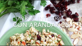 ARROZ INTEGRAL CON ARÁNDANOS amp ALMENDRAS  Recetas fáciles Pizca de Sabor [upl. by Gardas96]