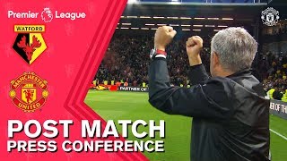 Mourinho praises Fellaini De Gea amp Smalling after Watford win  Watford 12 Manchester United [upl. by Sualakcin949]