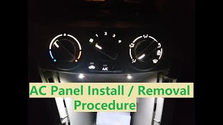 Swift Dzire AC Panel Removal Procedure [upl. by Honeywell]