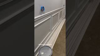 Wainscoting Installation carpinteria home ideastrending viralshorts videos short [upl. by Nnaillij194]