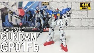 22 RG Gundam GP01Fb  Gunpla Showcase in 4K 10 [upl. by Coop]