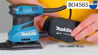 Lixadeira Orbital Makita BO4565 com coletor de pó [upl. by Unhsiv]