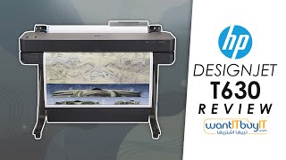 HP DesignJet T630 Review 2021  Easiest Large Form Plotter Printer [upl. by Nnor635]