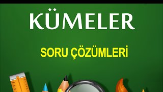 Kümeler  Matematik Soru Çözümleri  Ekol Hoca [upl. by Alleuqahs]