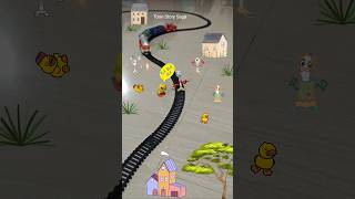 Forky and ducky are fighting near the railway track and train is approaching fast USA [upl. by Viguerie620]