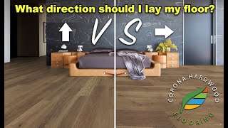 Determining the direction to layinstall Hardwood Laminate or Luxury Vinyl Plank flooring [upl. by Minnaminnie]