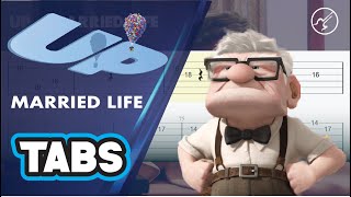 UP Movie  MARRIED LIFE GUITAR TABS [upl. by Simaj]