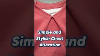 Simple and Stylish Chest Alteration sewingtips sewinghacks [upl. by Aynav]