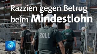 Zoll fahndet bundesweit nach MindestlohnBetrügern [upl. by Suivatram32]