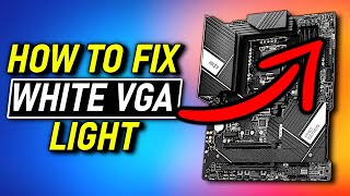 HOW TO FIX VGA LIGHT on Motherboard 💯 No Display PCIe Not Working [upl. by Namyaw]