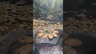 Doğal Taş Ocakta Palamut Izgara 🐟  cooking grilled bonito on a natural stone stove [upl. by Drusy]