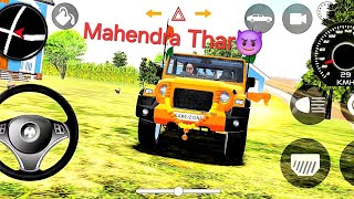 ollarSongModified Mahindra Yellow Thar 4x4👿 Indian Car Simulator 3D [upl. by Ahouh662]