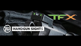 TRUGLO TFX Tritium and FiberOptic Xtreme Handgun Sights for Glock Pistols Standard Height [upl. by Kenwee2]