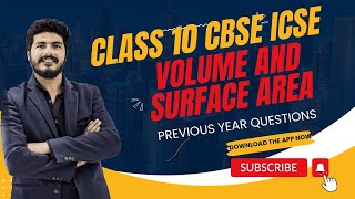 Cbse important questions of Volume and surface areas  Class 10  Class 9  PYQ trending cbse [upl. by Atnom897]