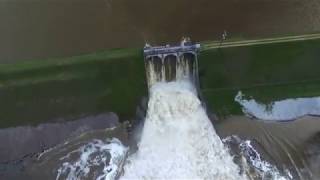 Edenville Dam at Flood Stage 5192020 Drone View [upl. by Martyn]