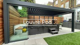 Aluminium Pergola with Glass Sides UK Installation by Open Space Concepts [upl. by Auohc]