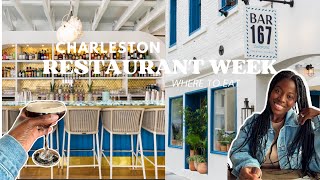 Four best restaurants to try in 2024 for Charleston Restaurant week  Foodie Vlog [upl. by Annhoj]