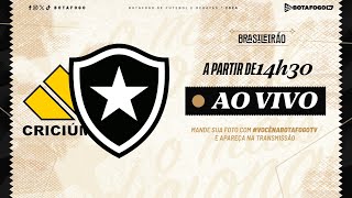 AO VIVO  Criciúma x Botafogo  Brasileirão  11ª Rodada [upl. by Nirhtak]