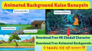 Animated Backgrounds Kaise Banayein  Free 4K Character [upl. by Weinshienk]