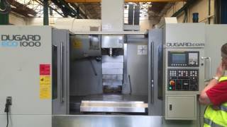 Dugard Eco 1000 Vertical Machining Centre with Fanuc Control [upl. by Kosak]