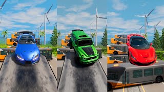 Super Heros Cars Jump In Reverse 12 😱 BeamNGDrive  The Real Granny [upl. by Farley]