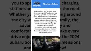 2024 Subaru Solterra Interior  Rivertown Subaru shorts [upl. by Haidebez]