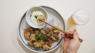 ENG🍺🍗치킨가라아게 만들기 순살치킨 닭다리살 요리 치맥 ASMR Karaage Chicken Recipe [upl. by Hairahs]