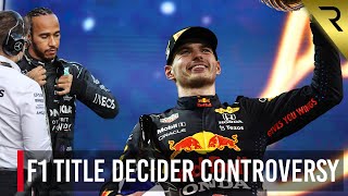 F1s huge Max Verstappen vs Lewis Hamilton Abu Dhabi GP controversy explained [upl. by Ahseki]