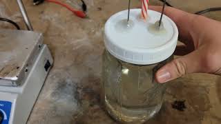 APCP propellant Perchlorate from salt part one Setting up for electrolysis [upl. by Gerfen]