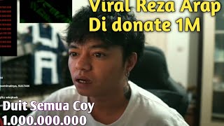 Viral  Reza Arap di donate 1m saat live Streaming [upl. by Press]