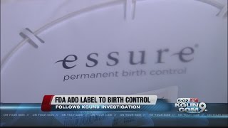 FDA approves labeling changes for Essure [upl. by Jemina]