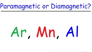 Paramagnetic amp Diamagnetic Elements  Paired amp Unpaired Electrons [upl. by Romelle]