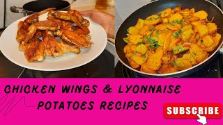 Vlog Garlic Chicken Wings Recipe  Lyonnaise Potatoes Recipe  Cook With Miss Marley [upl. by Collyer237]