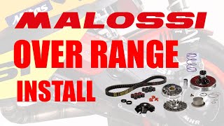 Malossi Over Range Install  Scooter Transmission Upgrade [upl. by Quintilla]