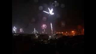 Vuurwerk boven Tilburg  Firework over Tilburg The Netherlands  112014 [upl. by Uile]