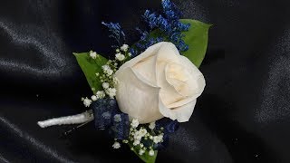 How to make a single rose boutonniere [upl. by Hallie]