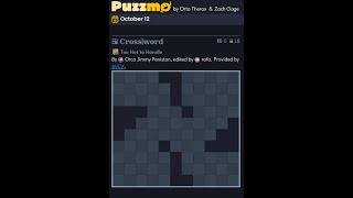 Puzzmo Crossword 12102024 [upl. by Rhpotsirhc946]