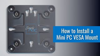 How to Install a Mini PC VESA Mount [upl. by Atalaya]