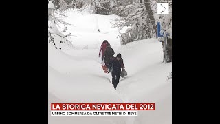 Urbino la storica nevicata del 2012 oltre tre metri di neve [upl. by Eisnyl]