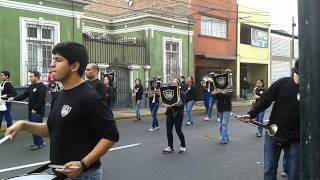 BANDA DE EX ALUMNOS DEL COLEGIO GEORGE WASHINGTON BELLAVISTA CALLAO 204 MARCHA ANGAMOS [upl. by Aicissej929]