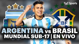 EN VIVO 🔴 ARGENTINA vs BRASIL  MUNDIAL SUB 17 ⚽ ¡Juegan los pibes por TyC SPORTS  Indonesia 2023 [upl. by Sanderson]