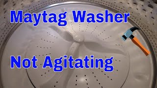 Washplate on Maytag Washer Not Agitating [upl. by Llehcim]