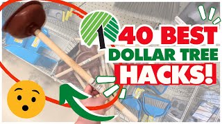 40 BEST KEPT SECRET Dollar Tree Hacks you MUST TRY in 2024 😮 Organizing Cleaning DIY amp Decor [upl. by Averell156]