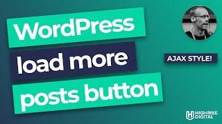 Easy load more posts button in WordPress  AJAX style [upl. by Rutger]