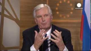 Michel Barnier Creating free trade deal with US could take three years FULL Interview [upl. by Ayala]