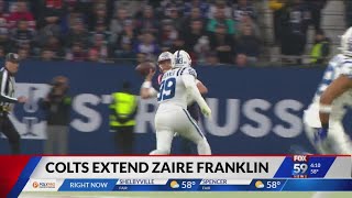 Colts sign Zaire Franklin to 313 million extension [upl. by Merna]