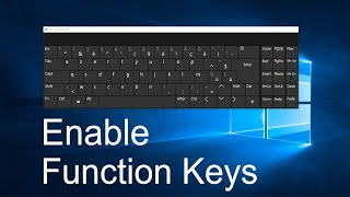 How to Enable or Disable Function Keys in Windows 10 [upl. by Guillermo]