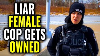 Dumb Female Cop Gets Put In Her Place ID Refusal Walk Of Shame  Cops Get Owned  Audit Fail [upl. by Atalie]