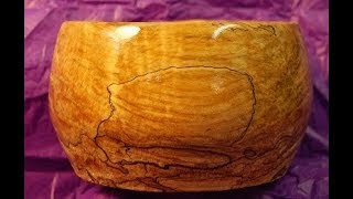 Spalted Maple Bowl [upl. by Nananne340]